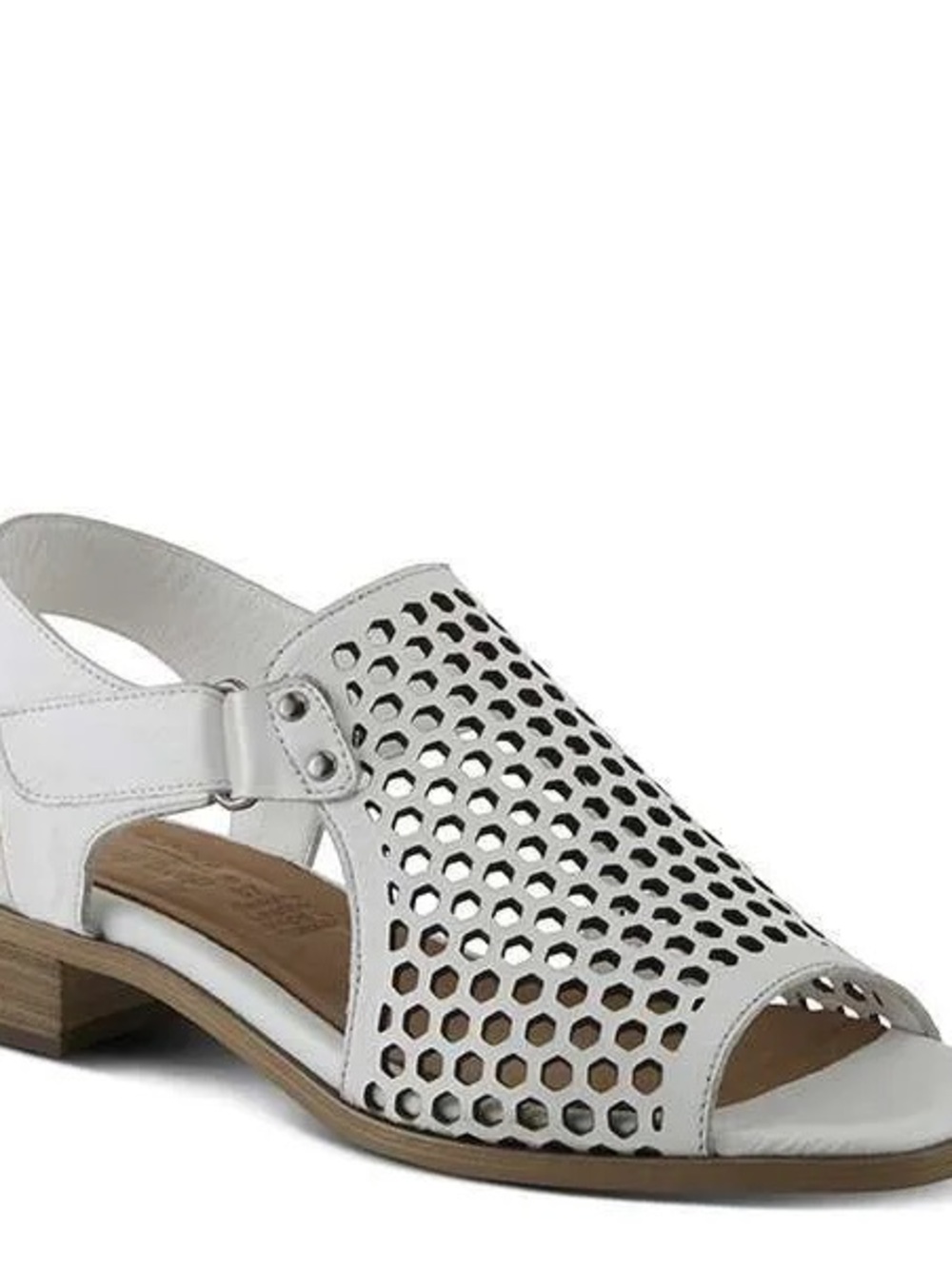 Spring Step White Sandal